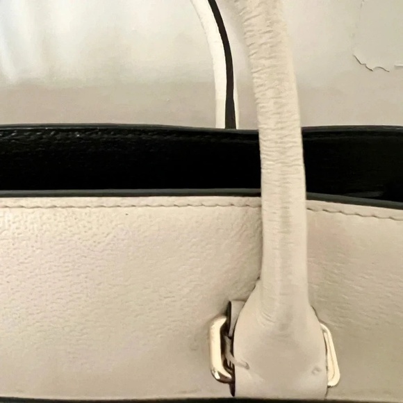 Kate Spade Black and Ivory Colorblock Grove Street Satchel Purse - Picture 4 of 14